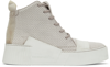 BORIS BIDJAN SABERI OFF-WHITE BAMBA 1.1 HIGH TOP SNEAKERS