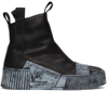 BORIS BIDJAN SABERI BLACK BAMBA 3.1 HIGH TOP SNEAKERS