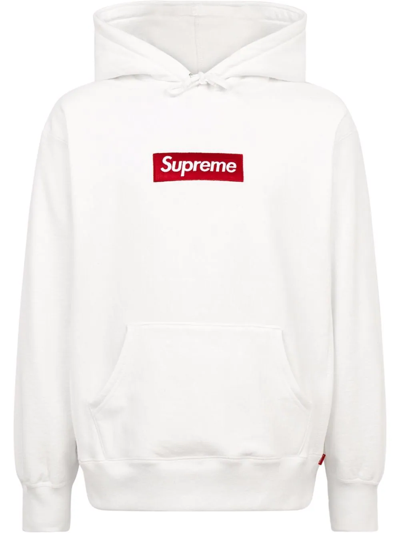 Supreme Box Logo Hoodie In White