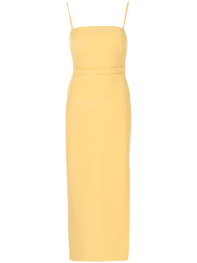 bec and bridge yellow midi dress Hire Yasmin Midi Dress in Papaya | Bec and Bridge