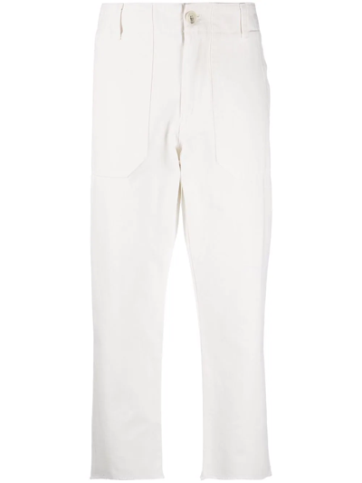 Zadig & Voltaire High-rise Cropped Trousers In White
