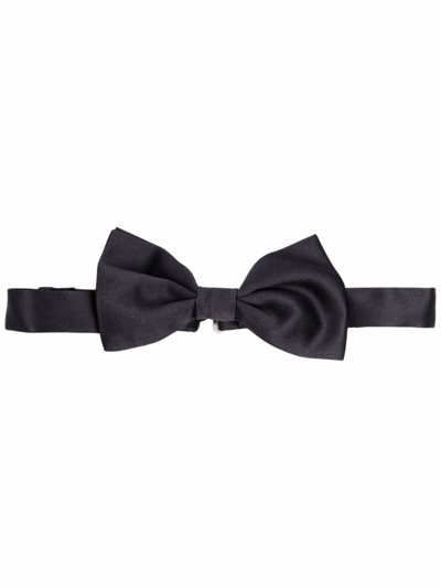 Canali Silk Papillon Bow Tie In Blue