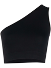 RICK OWENS ATHENA ONE-SHOULDER CROP TOP