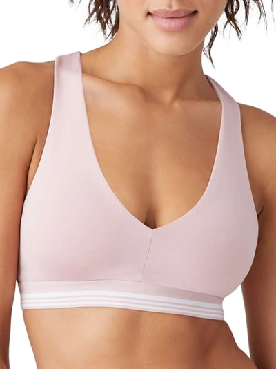 B.tempt'd By Wacoal B.active Racerback Sports Bralette In Blushing Pink