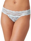 B.tempt'd By Wacoal Lace Kiss Thong In Saltwater Slide