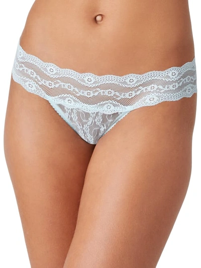 B.tempt'd By Wacoal Lace Kiss Thong In Saltwater Slide
