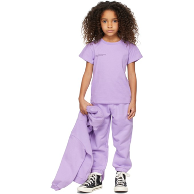 Pangaia Kids Purple 365 T-shirt In Orchid Purple