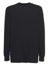 RICK OWENS COTTON CREW NECK SWEATER WITH LONG SLEEVES