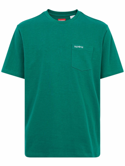 Supreme Short-sleeve Pocket T-shirt In Green