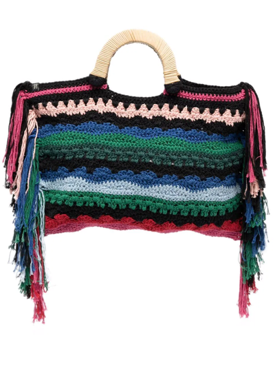 Nannacay Vera Crochet Tote Bag In Multicoloured