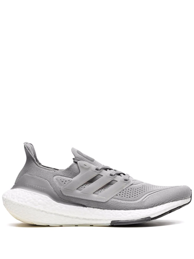 Adidas Originals Stretch-knit Sneakers In Grey