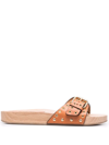 Isabel Marant Jaso Wooden Slide Sandal In Brown