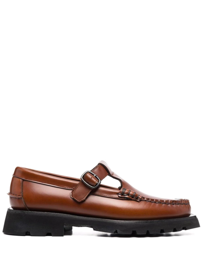 Hereu Alber T-bar Loafers In Brown