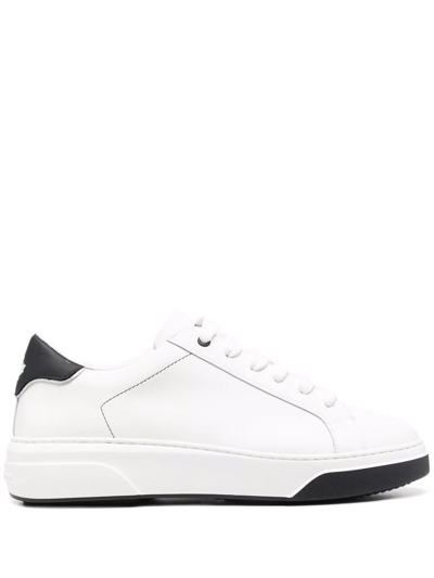 Dsquared2 Logo-print Lace-up Sneakers In White