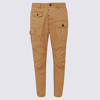 DSQUARED2 ICED COFFEE BROWN COTTON CARGO PANTS