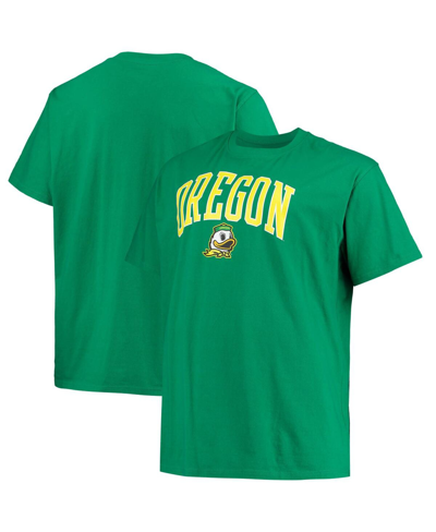 Champion Men's  Green Oregon Ducks Big And Tall Arch Over Wordmark T-shirt
