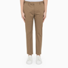 Pt Torino Dieci Stretch Cotton Trousers In Beige