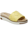 Sam Edelman Women's Adaley Woven Platform Sport Slides Women's Shoes In Butter Yellow