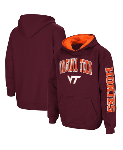 Colosseum Youth Boys  Maroon Virginia Tech Hokies 2-hit Team Pullover Hoodie