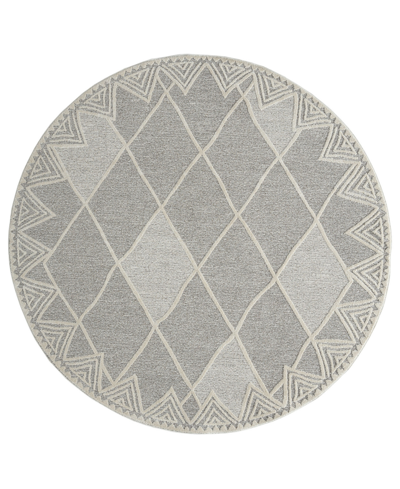 Asbury Looms Pismo Orchard 7'11" X 7'11" Round Area Rug In Taupe