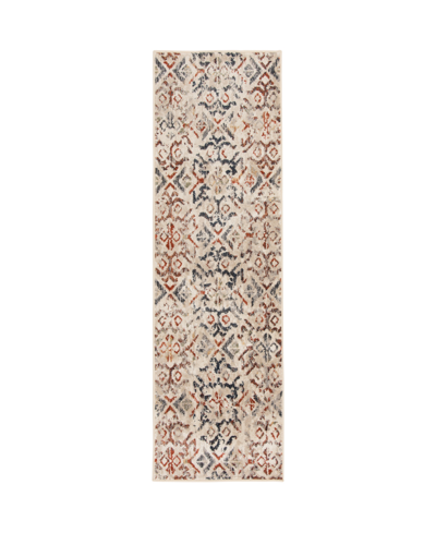 Portland Textiles Closeout!  Sulis Beal 2'3" X 7'6" Runner Area Rug In Cream,red