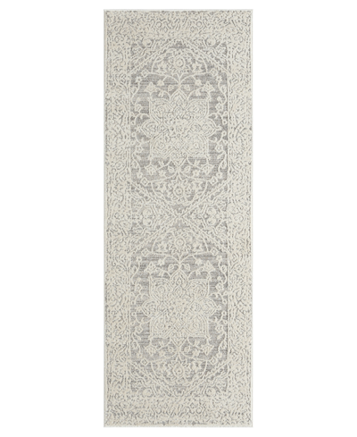 Asbury Looms Pismo Orb 2'7" X 7'2" Runner Area Rug In Taupe