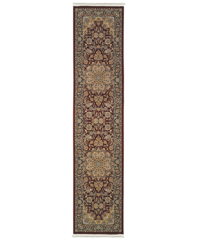 Jhb Design Masterpiece Medallion Red 2'3" X 10' Runner