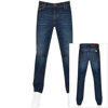 Pretty Green Burnage Jeans Dark Wash Navy In Navy