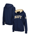 Colosseum Women's Navy Navy Midshipmen Arched Name Full-zip Hoodie In Navy