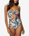 O'neill O'neil Juniors' Twiggy Sayulita Floral-print Cutout One-piece Swimsuit Women's Swimsuit In Black Multi