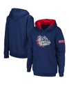 Stadium Athletic Women's Navy Gonzaga Bulldogs Team Big Logo Pullover Hoodie In Navy