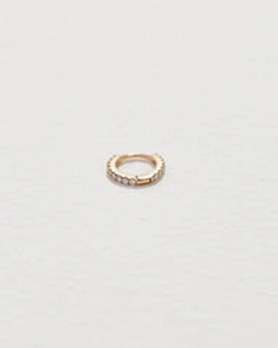 Piercing Tiny Full Pave Huggie In Gold