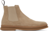 PAUL SMITH TAN SUEDE UGO CHELSEA BOOTS