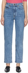 Khaite Abigail High-waisted Straight Leg Jeans In 077 Lakeland Stretch