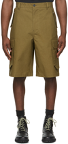 Kenzo Mesh-texture Cargo Trousers In 49 - Olive