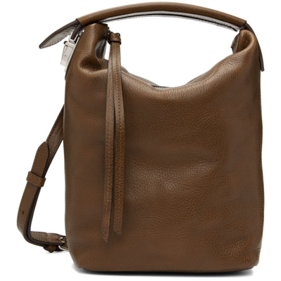 Lemaire Brown Case Shoulder Bag In 487 Golden Brown