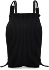 ISSEY MIYAKE BLACK PLEATS BACKPACK