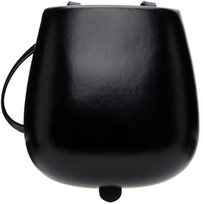 Lemaire Black Molded Tacco Bag In 999 Black