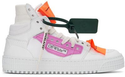 Off-white 3.0 Off Court Leather High-top Sneakers In White