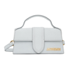 Jacquemus Leather Le Grand Bambino Shoulder Bag In 910 Light Grey