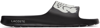 Lacoste Black & White Croco 2.0 Slides