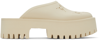 Gucci Off-white Perforated G Platform Loafers