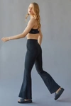 Beyond Yoga Space Dye High Waist All Day Flare Leggings In Black