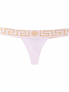 Versace Thong Adorned With Greek On Board In Rosa