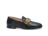 Moschino Maxi Lettering Slipper In Black