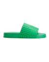 Bottega Veneta Intrecciato Logo-embossed Slides In Parakeet