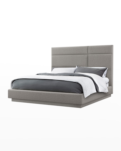 Interlude Home Quadrant King Bed In Feather