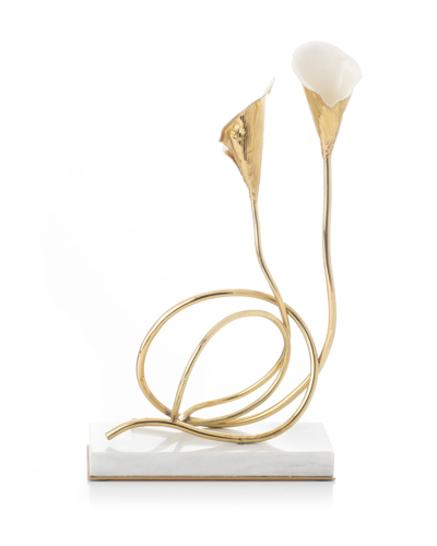 Michael Aram Calla Lily Candle Holders In Gold