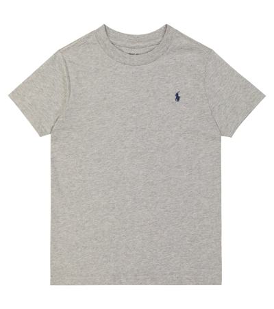 Polo Ralph Lauren Kids' Logo Cotton Jersey T-shirt In Andover Heather