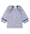 Tartine Et Chocolat Checked Cotton Blouse In Blanc